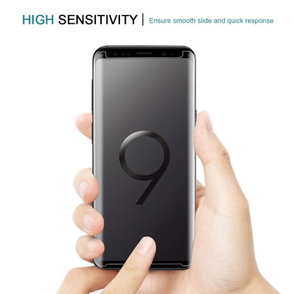 สำหรับ Galaxy S9 + 9H ความแข็งพื้นผิว 3D ขอบโค้งป้องกันรอยขีดข่วนไม่เต็มหน้าจอ HD กระจกกันรอยหน้าจอ, Galaxy S9+ 3D, For Galaxy S9+ 3D
