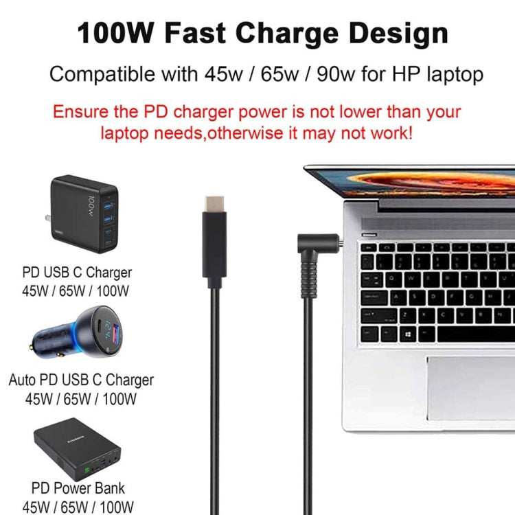 USB-C / Type-C ถึง 3.0 x 1.0 มม. สายชาร์จแล็ปท็อป, ความยาวสายเคเบิล: ประมาณ 1.5 ม., Type-C to 3.0 x 1.1mm