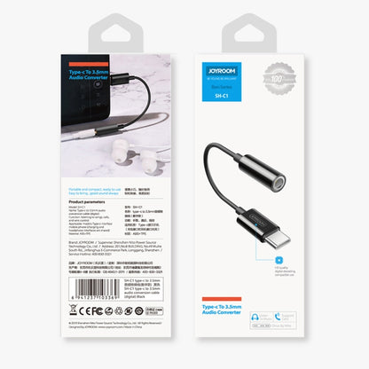 JOYROOM SH-C1 Type-C / USB-C ถึง 3.5 มม. อะแดปเตอร์แปลงเสียงดิจิตอล, Type-C to 3.5mm