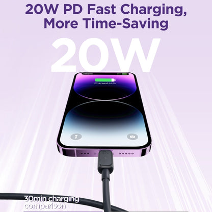 JOYROOM SCL020A14 ซีรีย์หลากสี 20W USB-C / Type-C ถึง 8 Pin สายเคเบิลข้อมูลการชาร์จอย่างรวดเร็ว ความยาว: 1.2 ม., Type-C to 8 Pin