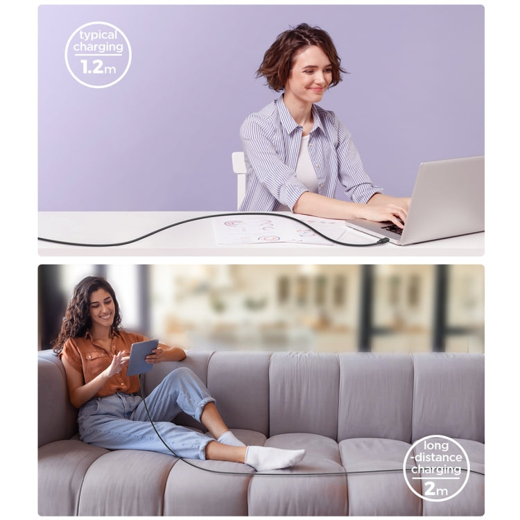JOYROOM SCL020A14 ซีรีย์หลากสี 20W USB-C / Type-C ถึง 8 Pin สายเคเบิลข้อมูลการชาร์จอย่างรวดเร็ว ความยาว: 1.2 ม., Type-C to 8 Pin