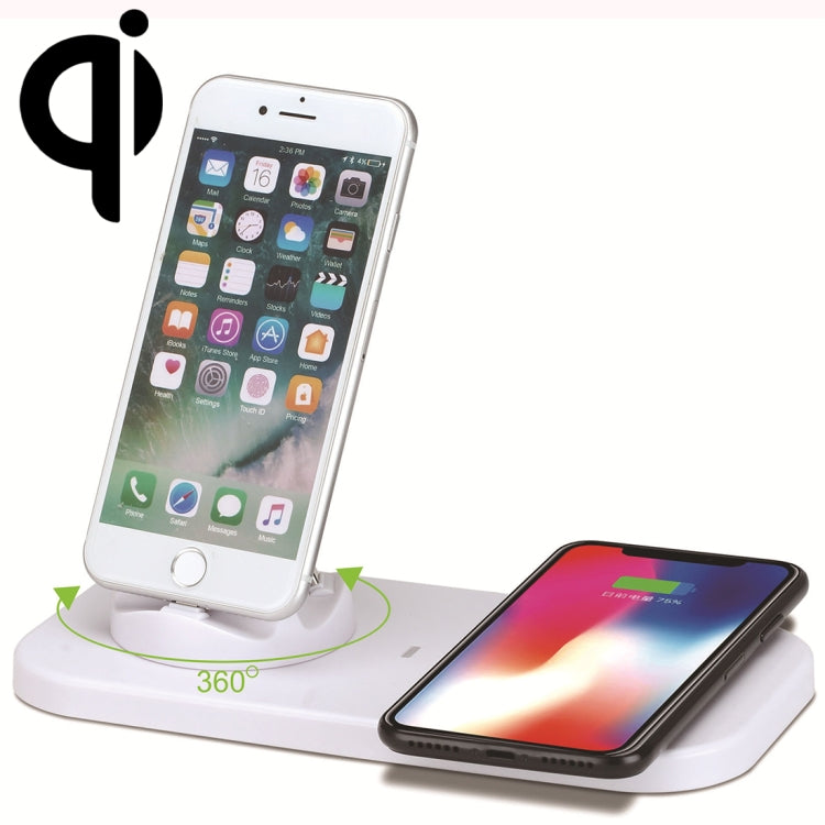 USB เป็น 3 in 1 (8 Pin + Micro USB + USB-C / Type-C) แท่นชาร์จ แท่นชาร์จตั้งโต๊ะซิงค์ข้อมูลที่วางขาตั้งพร้อมเครื่องชาร์จไร้สาย Qi และสาย USB