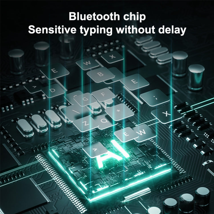 X3 10 นิ้วแท็บเล็ต Universal Round Keycap คีย์บอร์ดไร้สาย Bluetooth, X3
