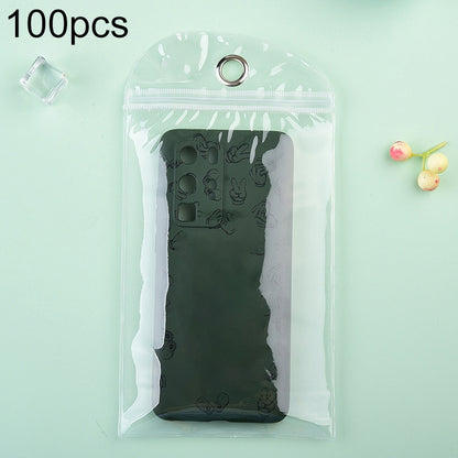 ถุงบรรจุภัณฑ์ PVC ใส 100 ชิ้นสำหรับเคสโทรศัพท์ขนาด 18x29 ซม, 100pcs 18 x 29cm