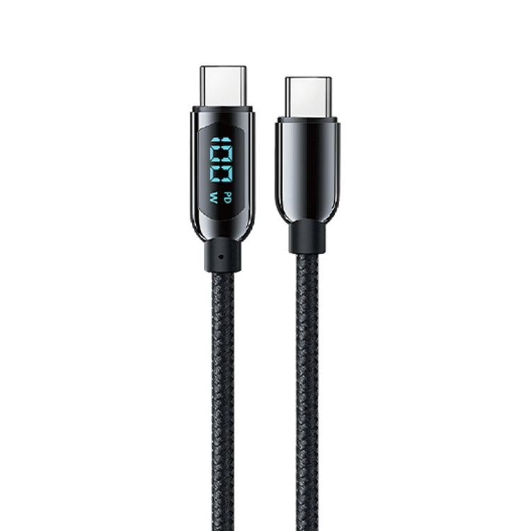Mutural Li-CC002 1.2 ม. 100W จอแสดงผลดิจิตอล USB-C / Type-C ถึง Type-C สายชาร์จข้อมูล, Type-C to Type-C