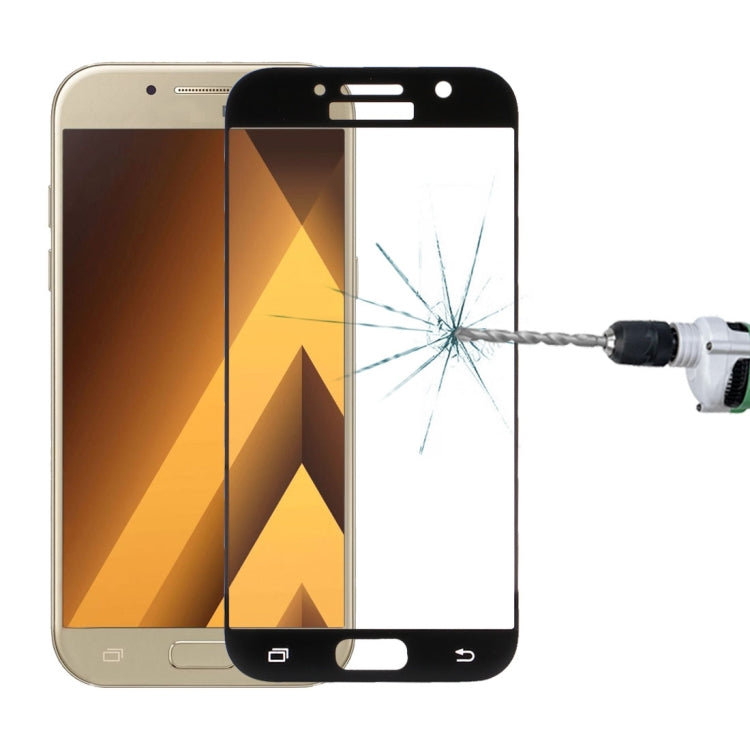 สำหรับ Galaxy A7 (2017) / A720 0.33mm 9H ความแข็งพื้นผิวผ้าไหมหน้าจอแบบเต็มหน้าจอกระจกกันรอยหน้าจอ, For Galaxy A7 (2017) 0.33mm(1 PC)