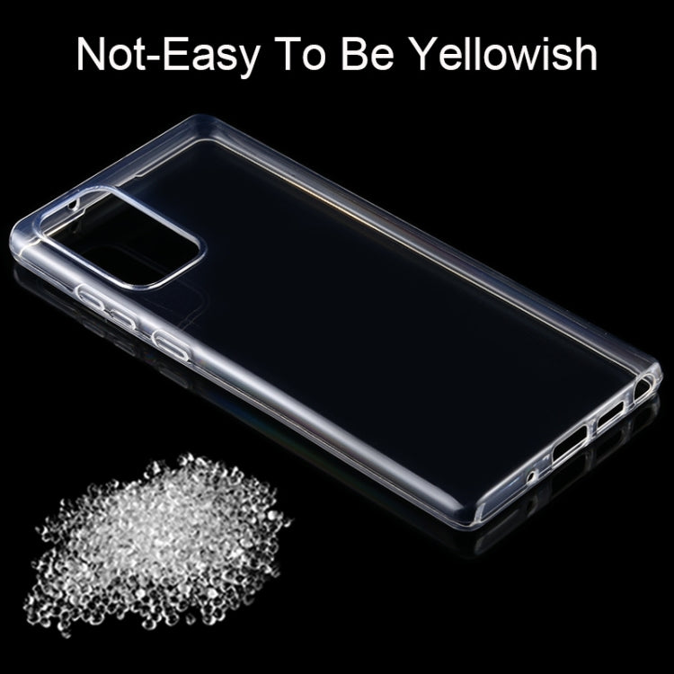 สำหรับ Samsung Galaxy Note 20 5G 0.75 มม. เคสป้องกัน TPU โปร่งใสบางเฉียบ, For Samsung Galaxy Note 20 5G