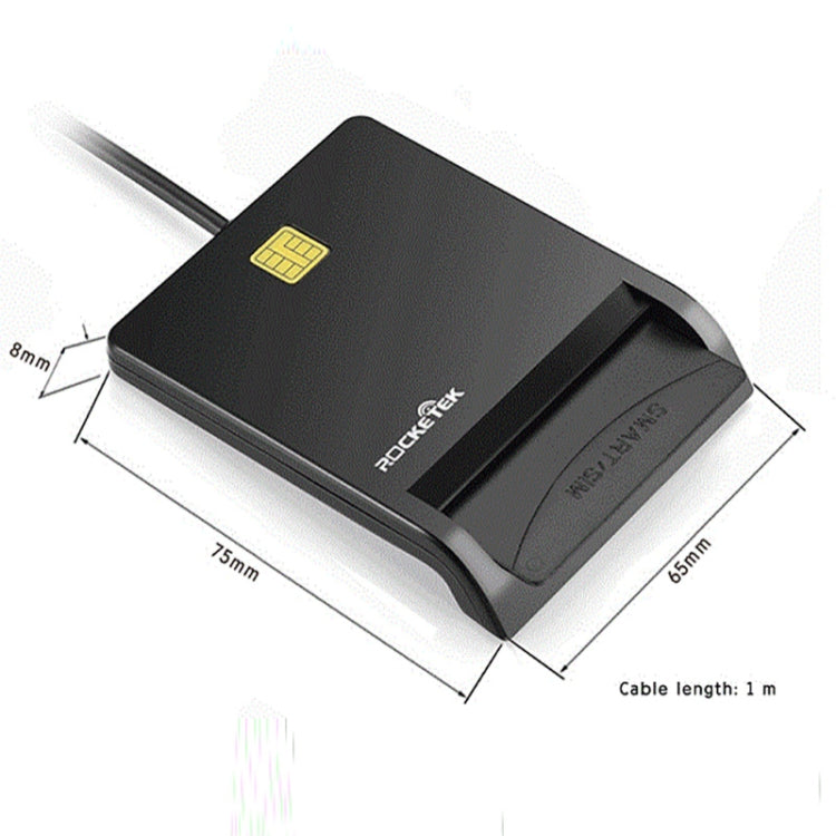 ROCKETEK SCR1-C CAC ID SIM เครื่องอ่านบัตรสมาร์ทการ์ด, SCR1-C