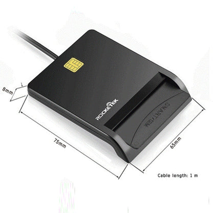 ROCKETEK SCR1-C CAC ID SIM เครื่องอ่านบัตรสมาร์ทการ์ด, SCR1-C