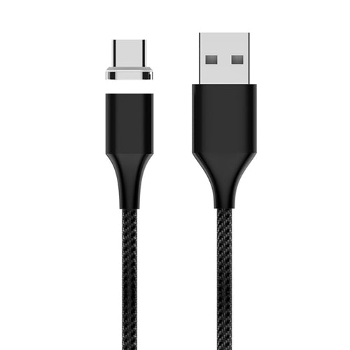 M11 3A USB เป็น USB-C / Type-C สายเคเบิลข้อมูลแม่เหล็กแบบถักไนลอน, ความยาวสายเคเบิล: 2 ม., USB-C / Type-C