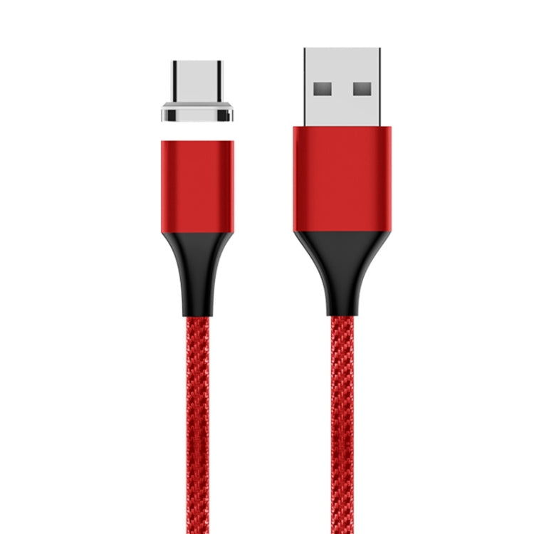 M11 3A USB เป็น USB-C / Type-C สายเคเบิลข้อมูลแม่เหล็กแบบถักไนลอน, ความยาวสายเคเบิล: 2 ม., USB-C / Type-C