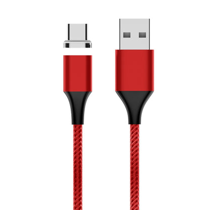 M11 3A USB เป็น USB-C / Type-C สายเคเบิลข้อมูลแม่เหล็กแบบถักไนลอน, ความยาวสายเคเบิล: 2 ม., USB-C / Type-C