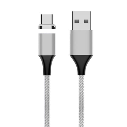 M11 3A USB เป็น USB-C / Type-C สายเคเบิลข้อมูลแม่เหล็กแบบถักไนลอน, ความยาวสายเคเบิล: 2 ม., USB-C / Type-C