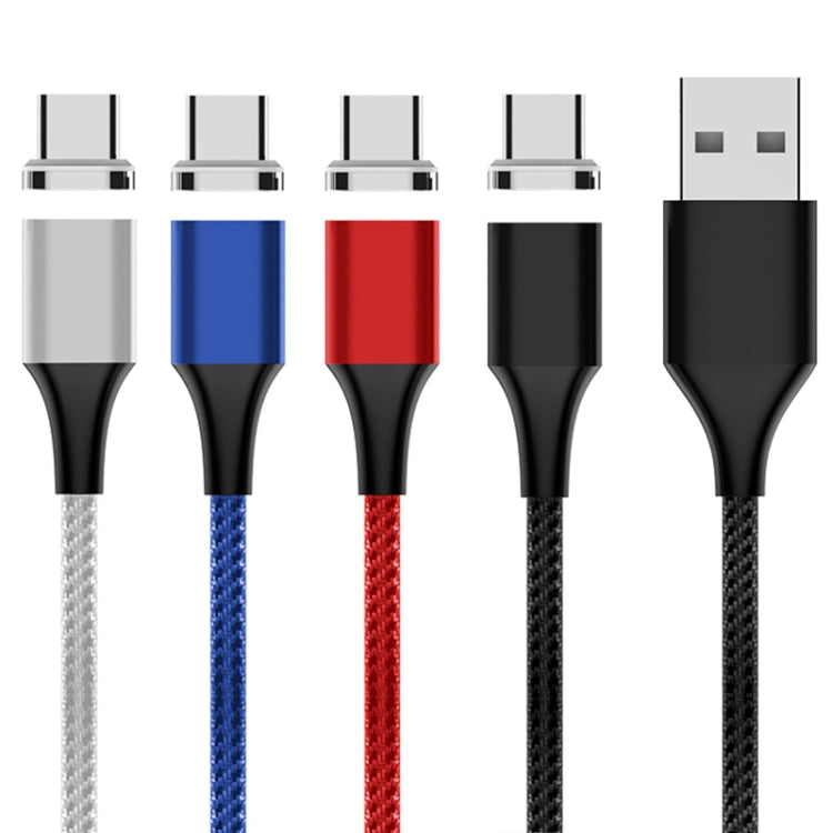 M11 3A USB เป็น USB-C / Type-C สายเคเบิลข้อมูลแม่เหล็กแบบถักไนลอน, ความยาวสายเคเบิล: 2 ม., USB-C / Type-C