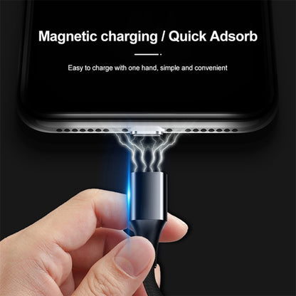 M11 3A USB เป็น USB-C / Type-C สายเคเบิลข้อมูลแม่เหล็กแบบถักไนลอน, ความยาวสายเคเบิล: 2 ม., USB-C / Type-C