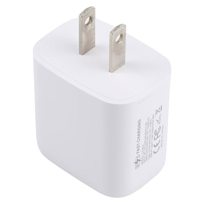 LZ-215A+C 20W QC 3.0 USB PD 3.0 USB-C / Type-C ที่ชาร์จสำหรับเดินทางชาร์จเร็ว, ปลั๊ก US, US Plug