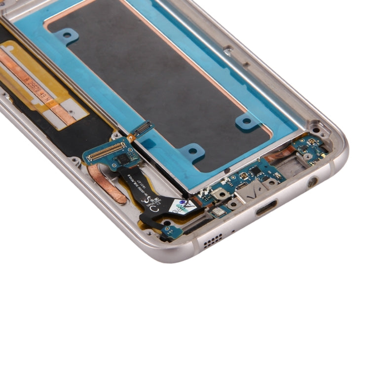 หน้าจอแอลซีดีต้นฉบับและชุดประกอบDigitizerพร้อมกรอบและบอร์ดพอร์ตชาร์จและปุ่มปรับระดับเสียงและปุ่มเปิดปิดสำหรับGalaxy S7 Edge / G935F, For Samsung Galaxy S7 Edge / G935F, For Galaxy S7 Edge /G935F