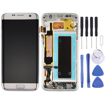 หน้าจอแอลซีดีต้นฉบับและชุดประกอบDigitizerพร้อมกรอบและบอร์ดพอร์ตชาร์จและปุ่มปรับระดับเสียงและปุ่มเปิดปิดสำหรับGalaxy S7 Edge / G935F, For Samsung Galaxy S7 Edge / G935F, For Galaxy S7 Edge /G935F