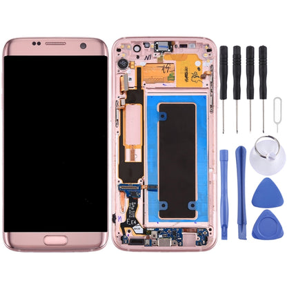 สำหรับ Galaxy S7 Edge/G935A หน้าจอ LCD ต้นฉบับและ Digitizer Full Assembly พร้อมกรอบและพอร์ตชาร์จ Board และปุ่มปรับระดับเสียงและปุ่มเปิดปิด, For Samsung Galaxy S7 Edge / G935A, For Galaxy S7 Edge / G935A (Frame), For Galaxy S7 Edge /G935A