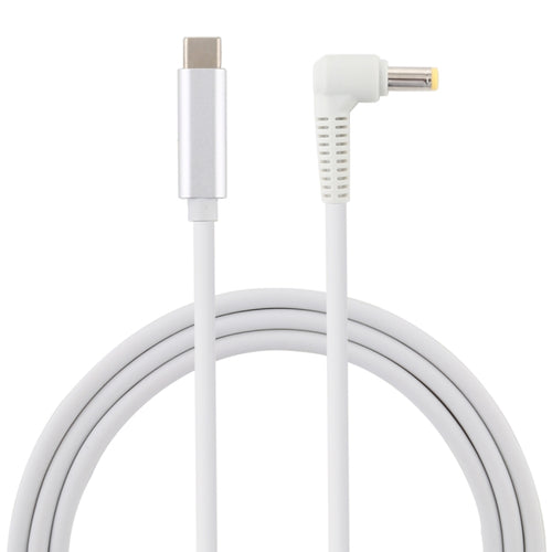 USB-C / Type-C ถึง 5.5 x 2.5 มม. สายชาร์จแล็ปท็อป, ความยาวสายเคเบิล: ประมาณ 1.5 ม., Type-C to 5.5 x 2.5mm(Elbow)
