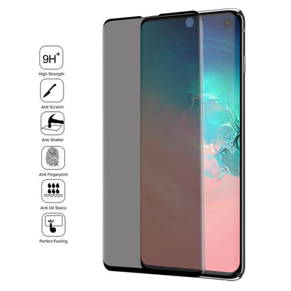 ฟิล์มกระจกนิรภัยแบบเต็มหน้าจอโค้ง 9H 3D ป้องกันแสงสะท้อนสำหรับ Galaxy S10, For Galaxy S10 (3D Curved)