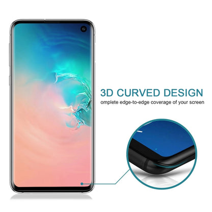 ฟิล์มกระจกนิรภัยแบบเต็มหน้าจอโค้ง 9H 3D ป้องกันแสงสะท้อนสำหรับ Galaxy S10, For Galaxy S10 (3D Curved)