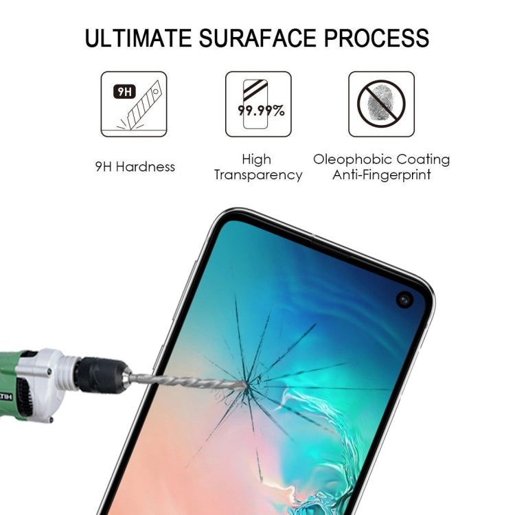 ฟิล์มกระจกนิรภัยคริสตัลหน้าจอโค้งระดับพรีเมียม 9H 2.5D สำหรับ Galaxy S10 E, For Galaxy S10 E
