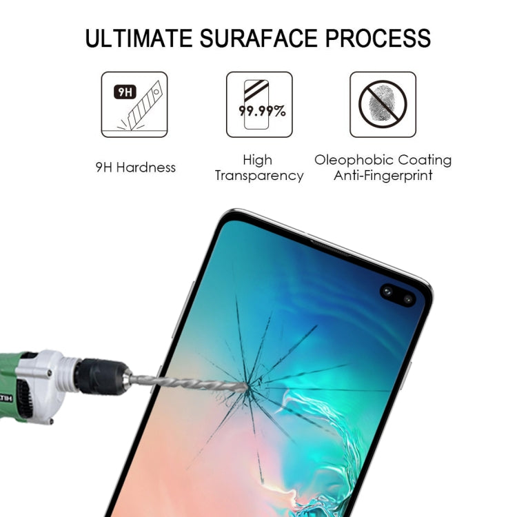 ฟิล์มกระจกนิรภัยคริสตัลหน้าจอโค้งระดับพรีเมียม 9H 2.5D สำหรับ Galaxy S10 Plus, For Galaxy S10 Plus (2.5D)