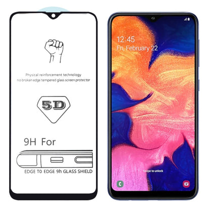 ฟิล์มกระจกนิรภัยแบบเต็มหน้าจอ 9H 5D กาวเต็มสำหรับ Galaxy A10 / M10, For Galaxy A10 / M10 (1 PC)