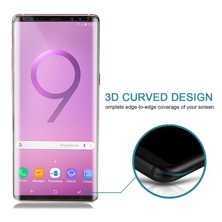 ฟิล์มกระจกนิรภัยแบบกาวขอบเคสสำหรับ Galaxy Note 9, For Galaxy Note 9（1 PC）