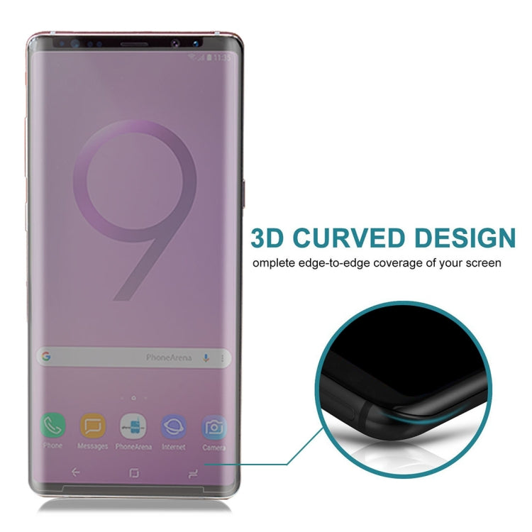 Privacy Anti-glare 0.3mm 9H 3D Curved Edge Tempered Glass Film สำหรับ Galaxy Note 9, For Galaxy Note 9