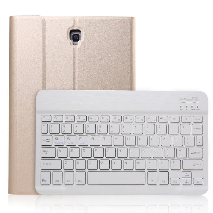 A590 บางเฉียบที่ถอดออกได้แม่เหล็กบลูทูธคีย์บอร์ดหนังกรณีแท็บเล็ตสำหรับ Galaxy Tab A 10.5 T590 / T595 พร้อมตัวยึด