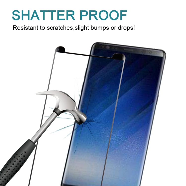 Full Glue 3D Curved Silk-screen Non-full Screen Tempered Glass Screen Protector พร้อมกาวเต็มสำหรับ Galaxy Note 8, For Galaxy Note 8 Adhesive