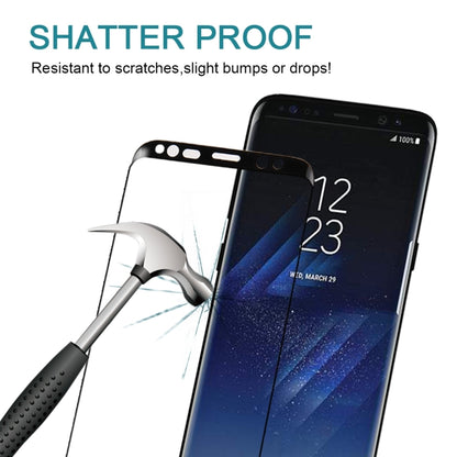 สำหรับ Galaxy S8 + / G955 0.26mm 9H ความแข็งพื้นผิว 3D Curved Silk-screen Full Screen กระจกกันรอยหน้าจอพร้อมกาวเต็ม, For Galaxy S8+ / G955 Adhesive