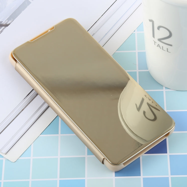 ซองหนังพลิกแนวนอน PU Electroplating Mirror สำหรับ Galaxy S10 พร้อมตัวยึด, For Galaxy S10