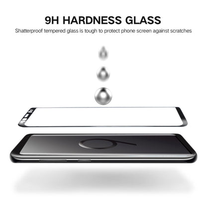 25 ชิ้นสำหรับ Galaxy S9 พลัส 0.33 มิลลิเมตร 9 H ความแข็งพื้นผิว 3D ขอบโค้งป้องกันรอยขีดข่วนแบบเต็มหน้าจอ HD เต็มกาวป้องกันหน้าจอแก้ว, For Galaxy S9 Plus