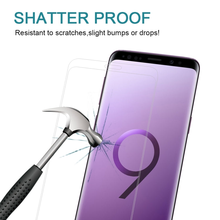 25 ชิ้น 9H 3D ฟิล์มกระจกนิรภัยแบบเต็มหน้าจอสำหรับ Galaxy S9 Plus, For Galaxy S9 Plus(0.26mm)