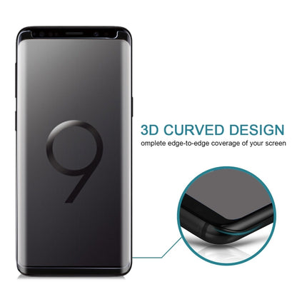 25 ชิ้นสำหรับ Galaxy S9 9H ความแข็งพื้นผิว 3D ขอบโค้งป้องกันรอยขีดข่วนไม่เต็มหน้าจอ HD กระจกนิรภัยป้องกันหน้าจอ, For Galaxy S9, Non-full (25 PCS), For Galaxy S9