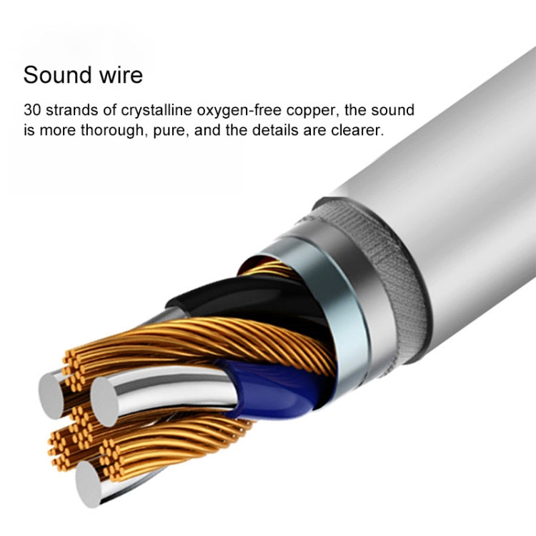 QKZ EQ1 CNC Metal Shark Fin Headphones หูฟังเพลงกีฬา, เวอร์ชันไมโครโฟน