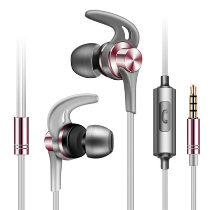 QKZ EQ1 CNC Metal Shark Fin Headphones หูฟังเพลงกีฬา, เวอร์ชันไมโครโฟน