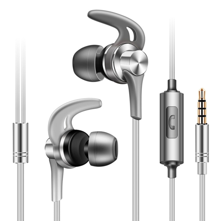 QKZ EQ1 CNC Metal Shark Fin Headphones หูฟังเพลงกีฬา, เวอร์ชันไมโครโฟน