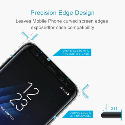 สำหรับ Galaxy S8 + / G955 0.26mm 9H ความแข็งพื้นผิว 3D ป้องกันการระเบิดแบบเต็มหน้าจอโค้งกรณีที่เป็นมิตรฟิล์มกระจกนิรภัย, For Galaxy S8+ / G955, For Galaxy S8+ / G955 Black Frame, For S8+ / G955, Galaxy S8+