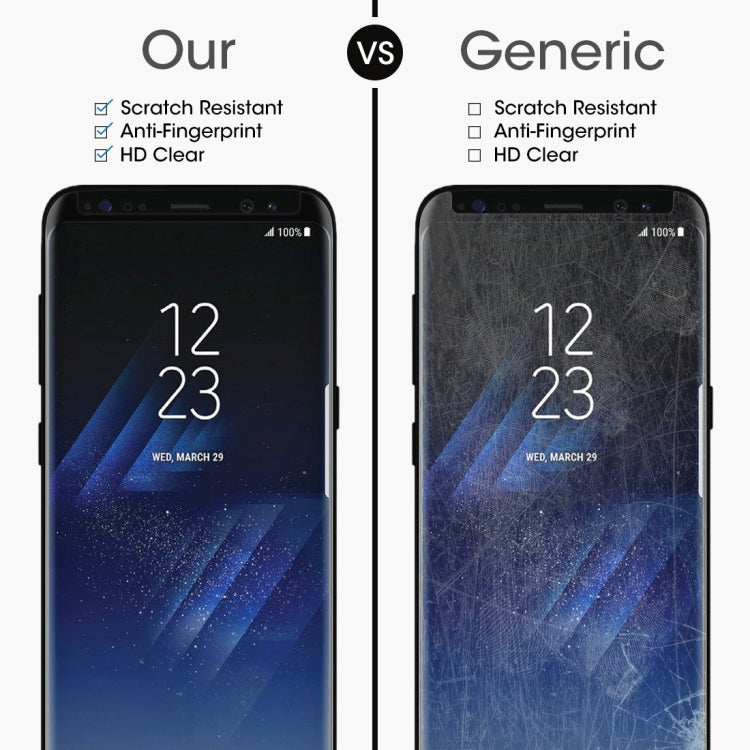 สำหรับ Galaxy S8 + / G955 0.26mm 9H ความแข็งพื้นผิว 3D ป้องกันการระเบิดแบบเต็มหน้าจอโค้งกรณีที่เป็นมิตรฟิล์มกระจกนิรภัย, For Galaxy S8+ / G955, For Galaxy S8+ / G955 Black Frame, For S8+ / G955, Galaxy S8+