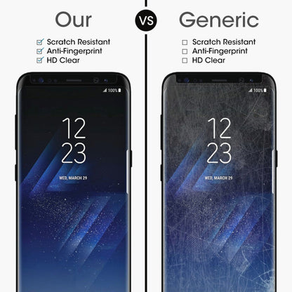 สำหรับ Galaxy S8 + / G955 0.26mm 9H ความแข็งพื้นผิว 3D ป้องกันการระเบิดแบบเต็มหน้าจอโค้งกรณีที่เป็นมิตรฟิล์มกระจกนิรภัย, For Galaxy S8+ / G955, For Galaxy S8+ / G955 Black Frame, For S8+ / G955, Galaxy S8+