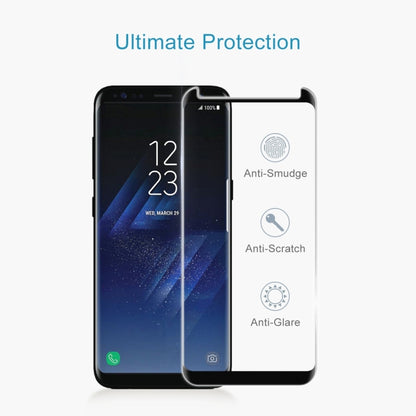 สำหรับ Galaxy S8 + / G955 0.26mm 9H ความแข็งพื้นผิว 3D ป้องกันการระเบิดแบบเต็มหน้าจอโค้งกรณีที่เป็นมิตรฟิล์มกระจกนิรภัย, For Galaxy S8+ / G955, For Galaxy S8+ / G955 Black Frame, For S8+ / G955, Galaxy S8+