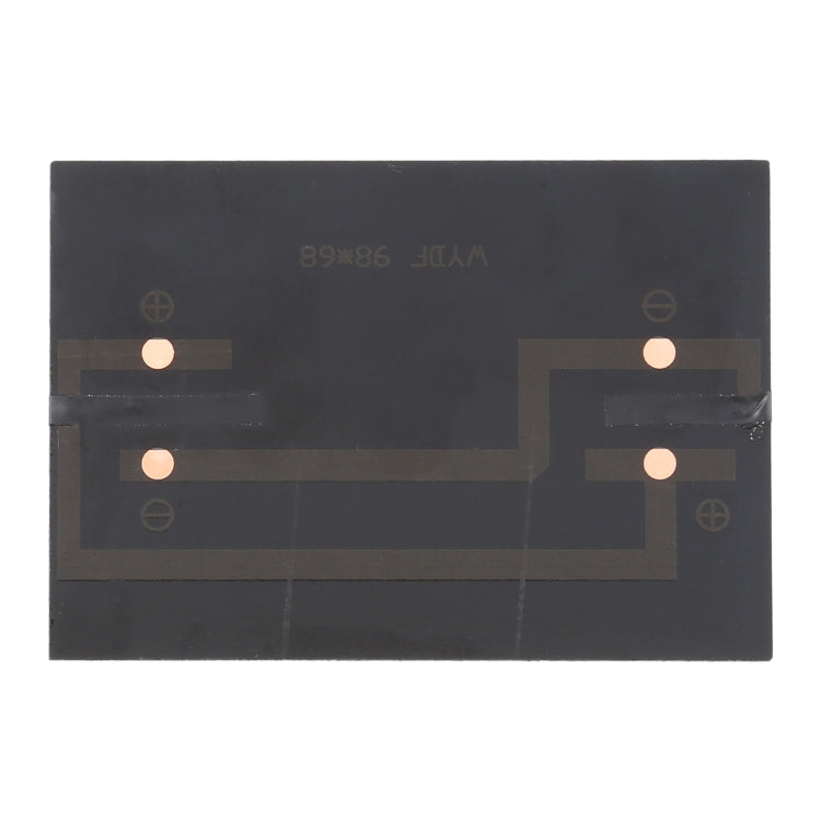 5V 1.2W 200mAh DIY แบตเตอรี่พลังงานแสงอาทิตย์แผงโซลาร์เซลล์โมดูลเซลล์ขนาด: 98 x 68 มม, 5V 1.2W 200mAh 98 x 68mm