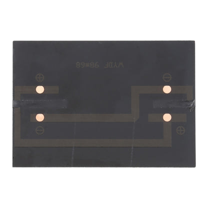 5V 1.2W 200mAh DIY แบตเตอรี่พลังงานแสงอาทิตย์แผงโซลาร์เซลล์โมดูลเซลล์ขนาด: 98 x 68 มม, 5V 1.2W 200mAh 98 x 68mm