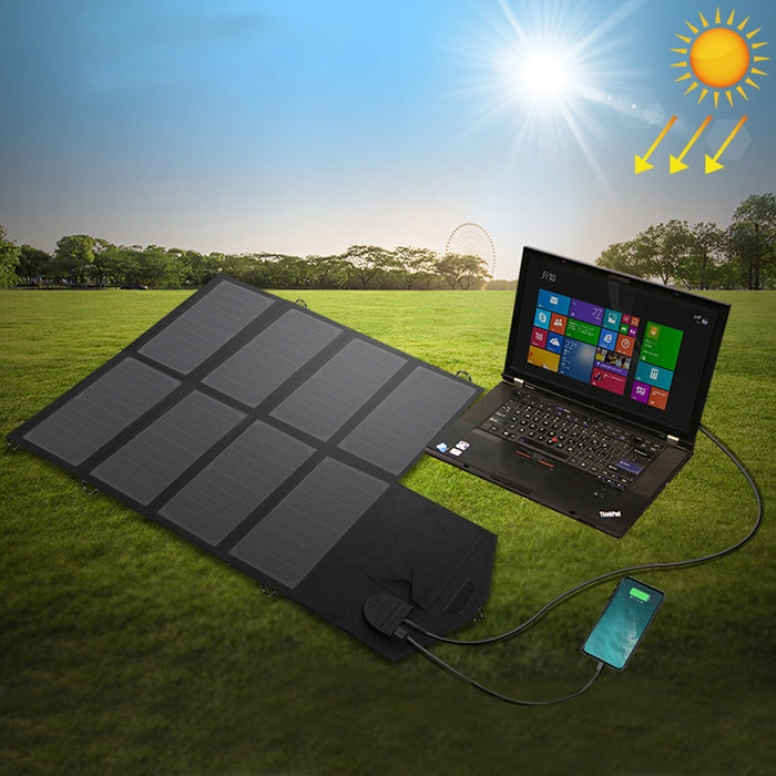 ALLPOWERS เครื่องชาร์จพลังงานแสงอาทิตย์ 40W เครื่องชาร์จแบตเตอรี่พลังงานแสงอาทิตย์แบบพกพา 5V 18V