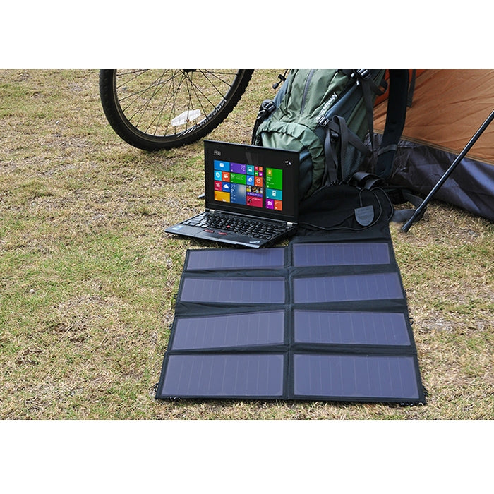 ALLPOWERS เครื่องชาร์จพลังงานแสงอาทิตย์ 40W เครื่องชาร์จแบตเตอรี่พลังงานแสงอาทิตย์แบบพกพา 5V 18V