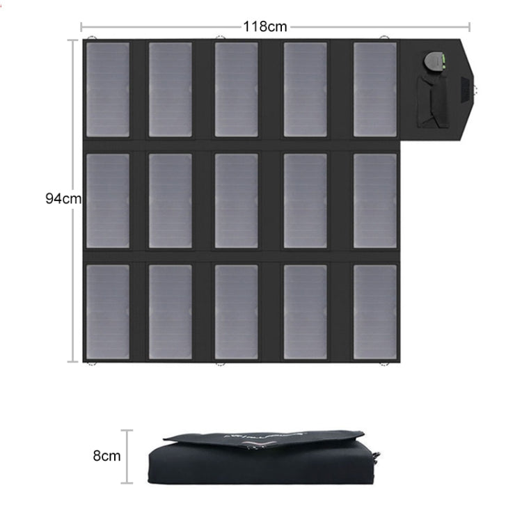 ALLPOWERS เครื่องชาร์จพลังงานแสงอาทิตย์แบบพกพา 100W 18V เครื่องชาร์จแบตเตอรี่พลังงานแสงอาทิตย์แบบพับได้